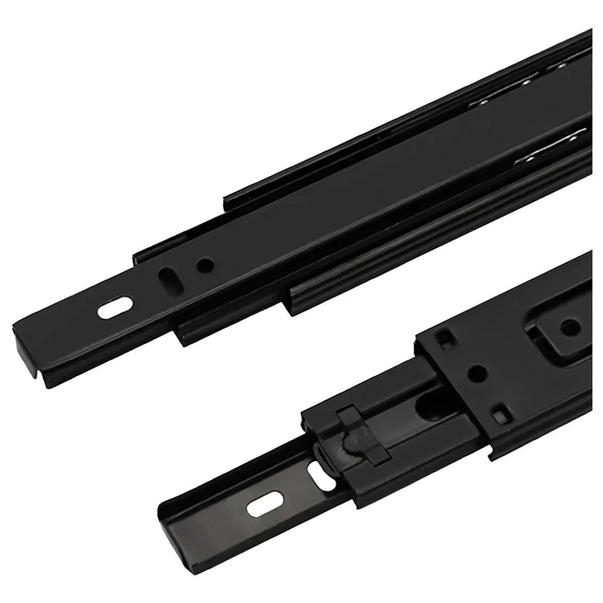 KUANGYE - Corredera Telescópica Cajones Cierre Suave H45 500mm 3 Pares