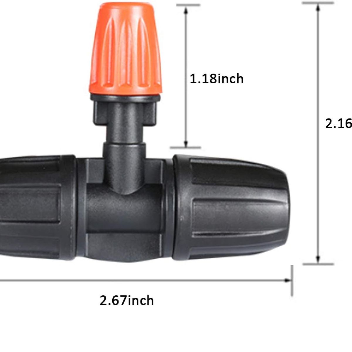KUANGYE - 15 Boquillas De Nebulización De Riego Incluye T Conexión