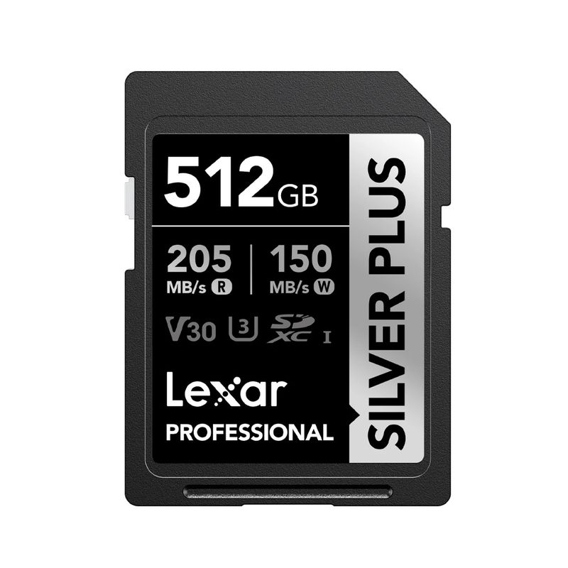 LEXAR - Tarjeta Lexar Professional SILVER PLUS SDXC UHS-I 512GB