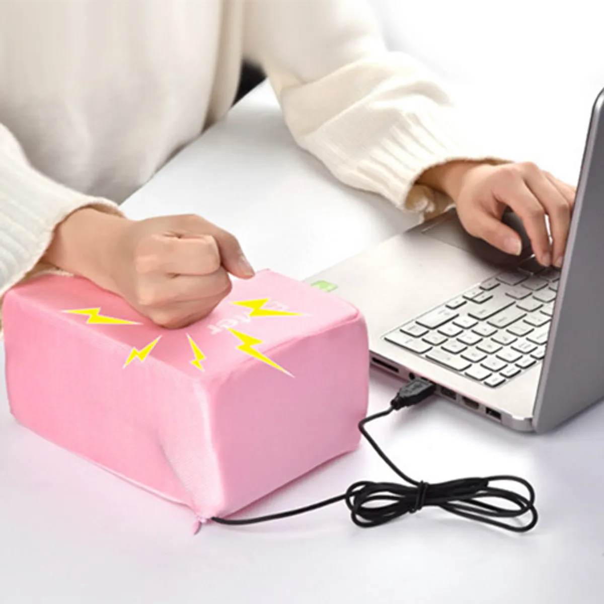 ATURE - Tecla Enter Gigante Antiestrés Usb Para Computadora Almohada