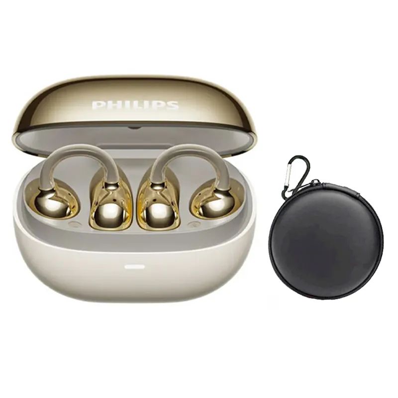 PHILIPS - Auriculares Bluetooth Philips TAT3469 con estuche - Dorados