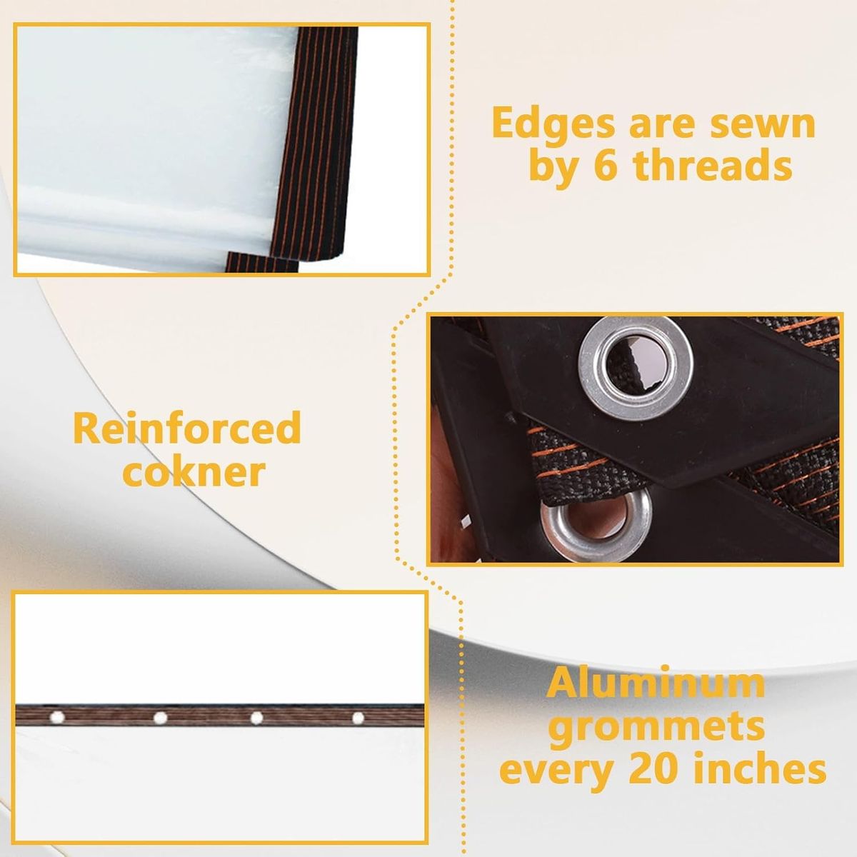 KUANGYE - Lonas Transparentes Resistentes Impermeables 3x4 M