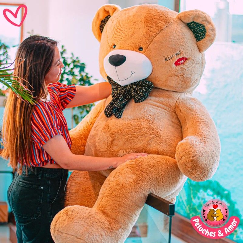 GENERICO - OSO Gigante Kiss Me 180 CM CAFÉ