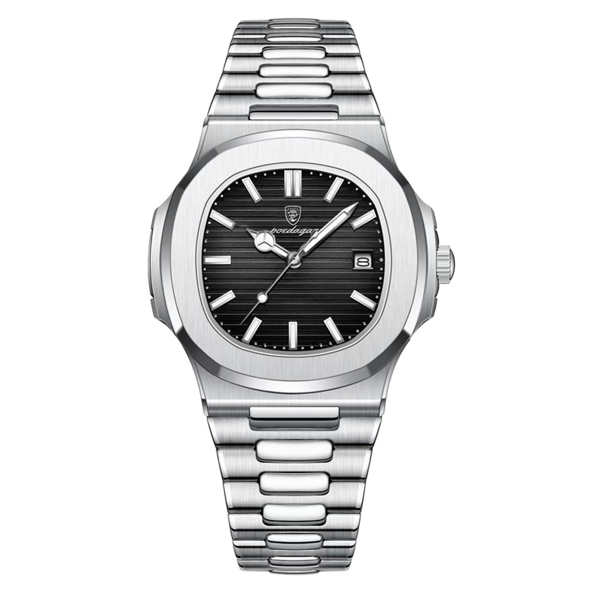 BRO TOUMI - Toumi CK reloj mecánico de gran dial impermeable - Plata