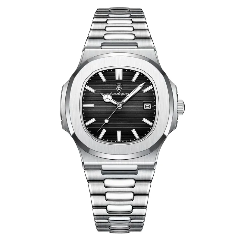 BRO TOUMI - Toumi CK reloj mecánico de gran dial impermeable - Plata