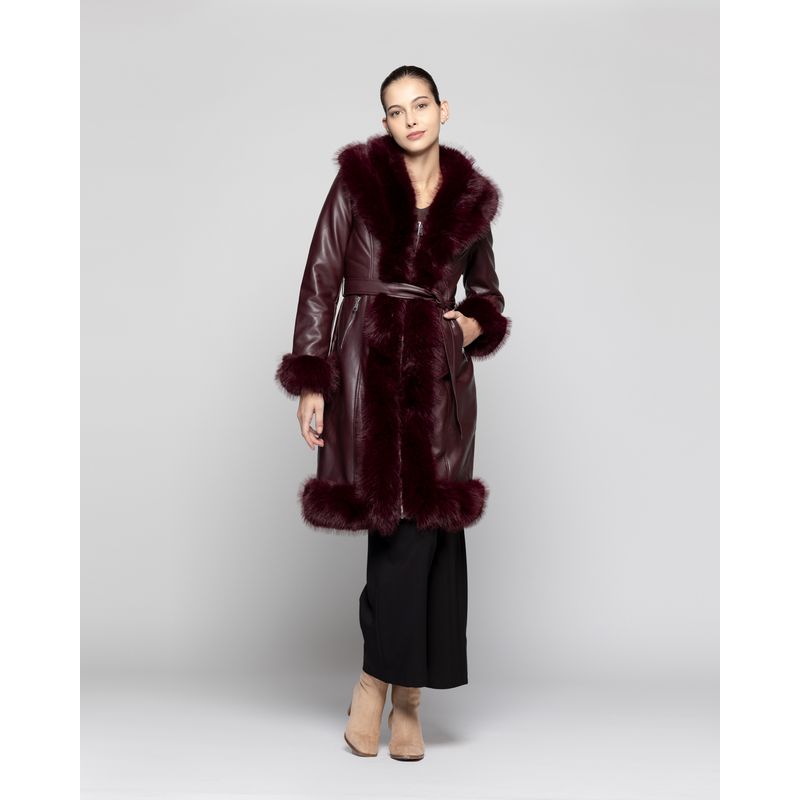 LINEATRE - Chaqueta Mujer Aria Rojo oscuro Lineatre