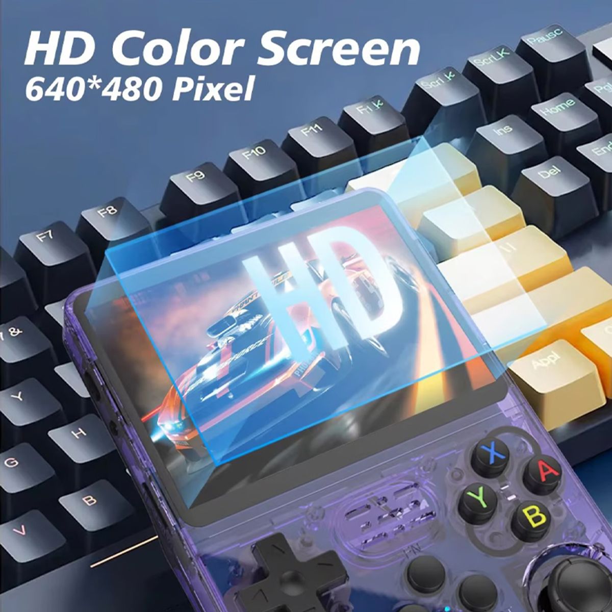 BRO TOUMI - Consola Portatil Retro Game R36S 128GB Rosa