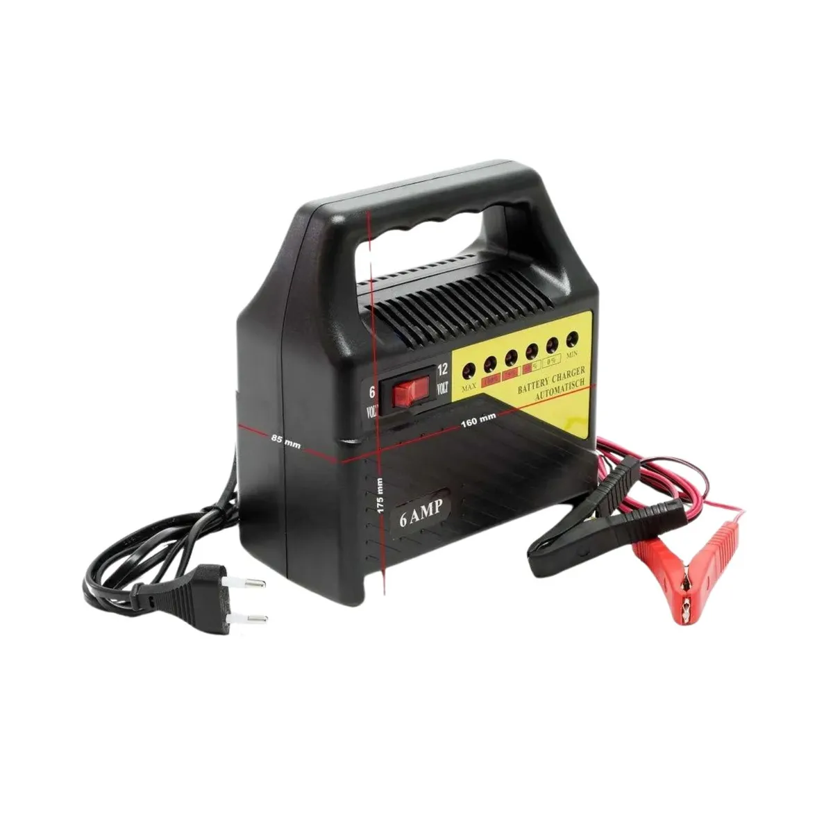 GENERICO - Cargador de Bateria Auto Jiageng 12V On-Off para Emergencias