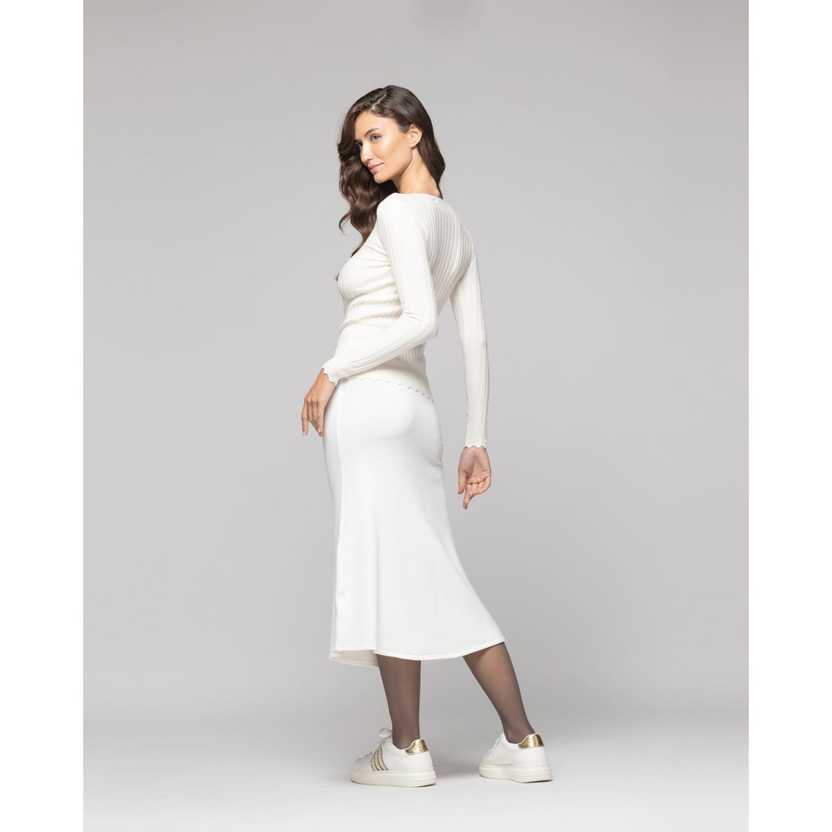 LINEATRE - Sweater Mujer Meera Beige Lineatre