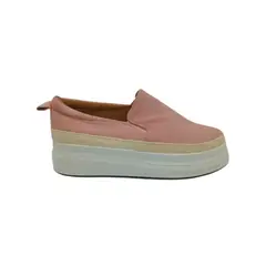 HERIEL - Zapatilla Rosa Gamuza Plataforma