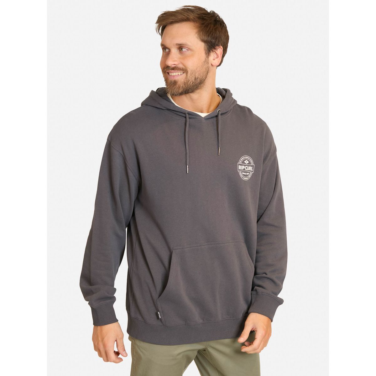 RIP CURL - Poleron Canguro Bay Gris Hombre Rip Curl - Gris