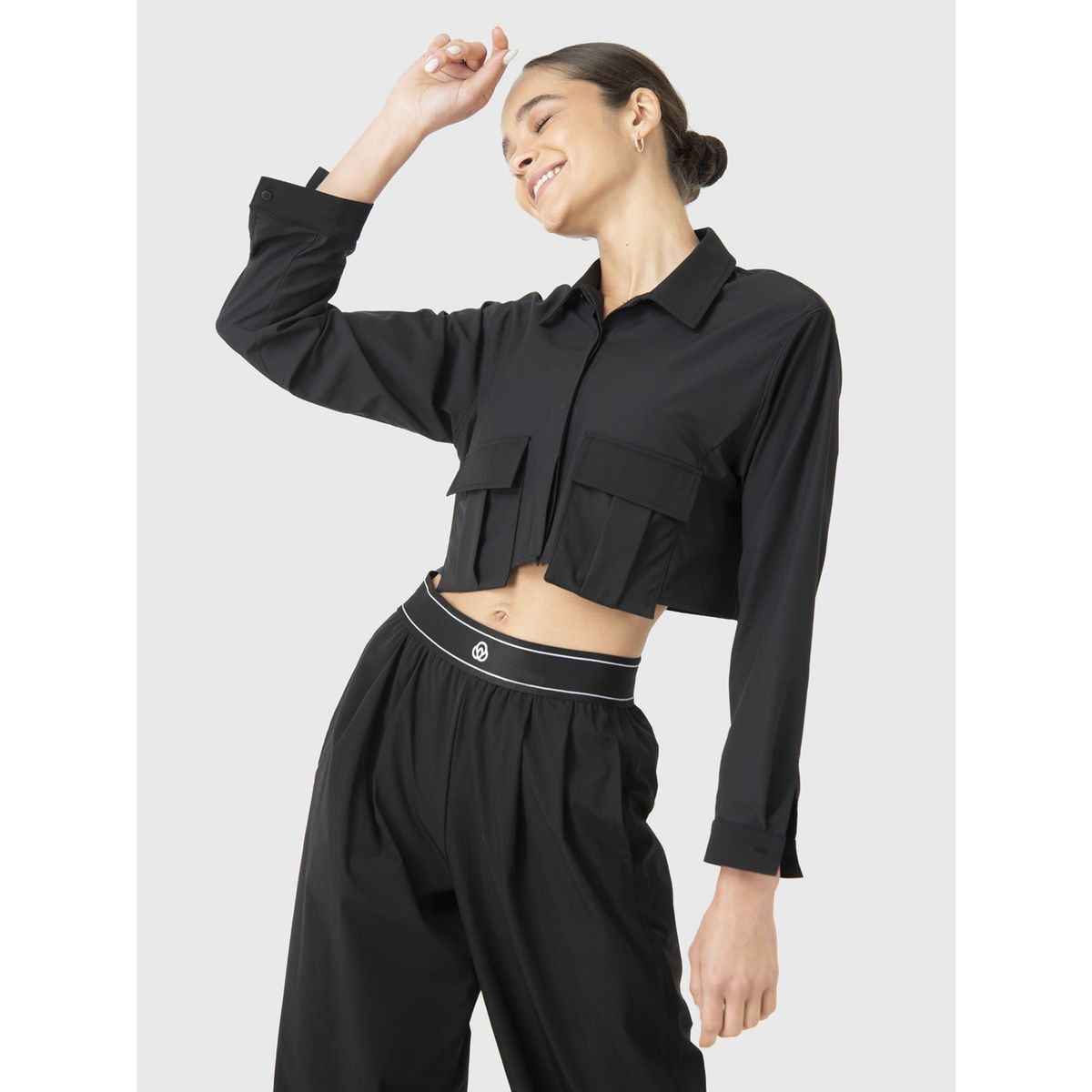 BSOUL - Blusa Manga Larga Mujer Domi Negro BSOUL