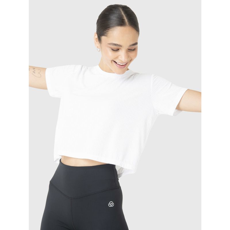 BSOUL - Polera Manga Corta Mujer Basic Zia II Blanco BSOUL