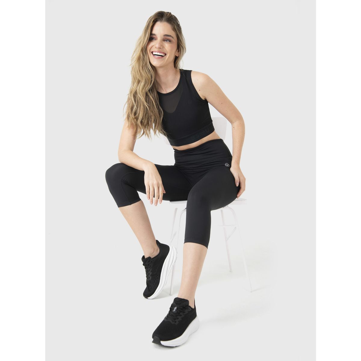 BSOUL - Peto Deportivo Mujer Cropped Vest Negro BSOUL