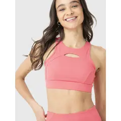 BSOUL - Peto Deportivo Mujer Keyhole Fucsia