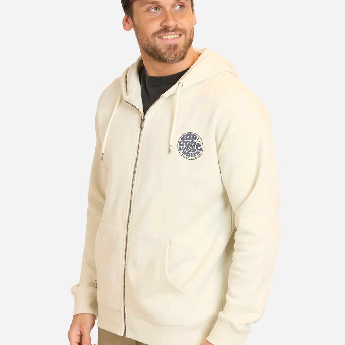 RIP CURL - Poleron FZ Boys Shoulder Wetsuit Blanco Hombre Rip Curl - Blanco