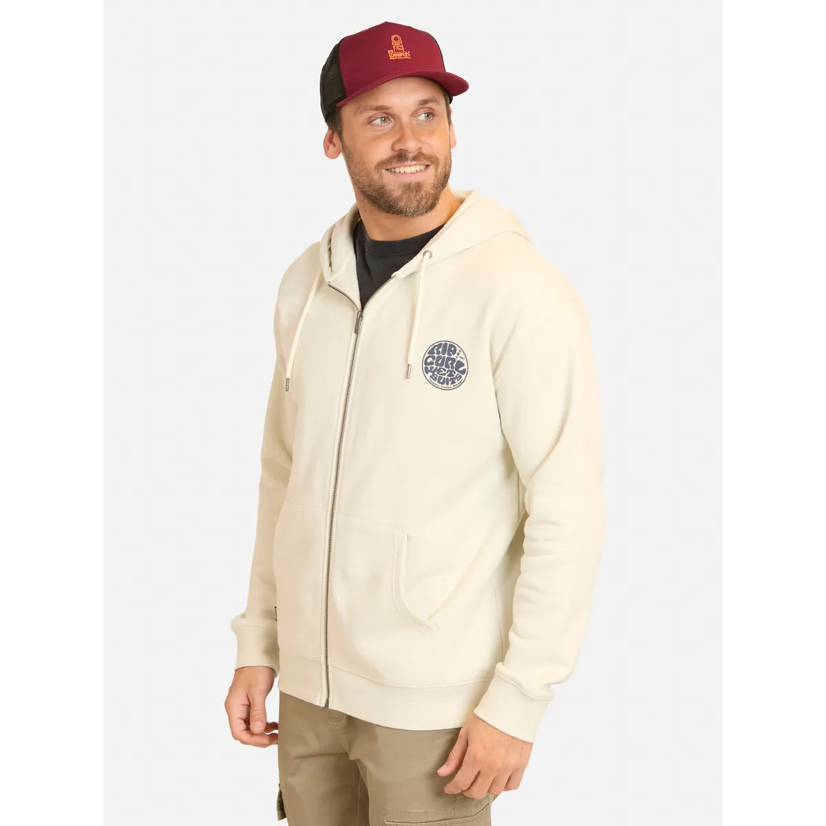 RIP CURL - Poleron FZ Boys Shoulder Wetsuit Blanco Hombre Rip Curl - Blanco