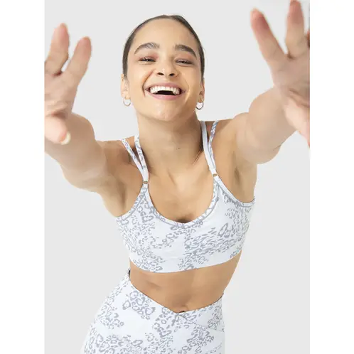 BSOUL - Peto Deportivo Mujer Piping Bra Gris