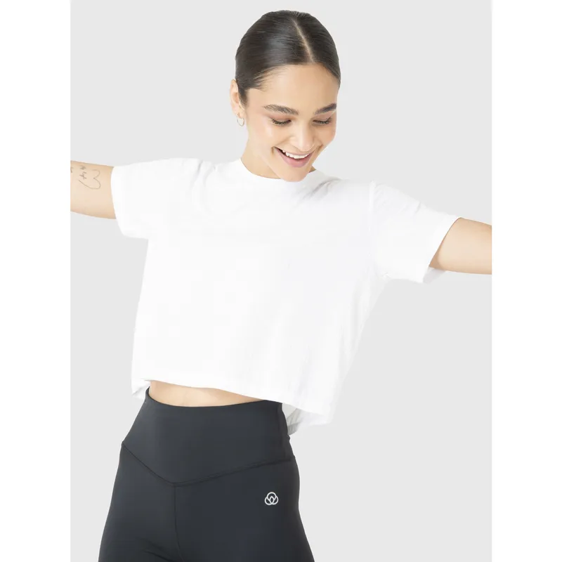BSOUL - Polera Manga Corta Mujer Basic Zia II Blanco BSOUL