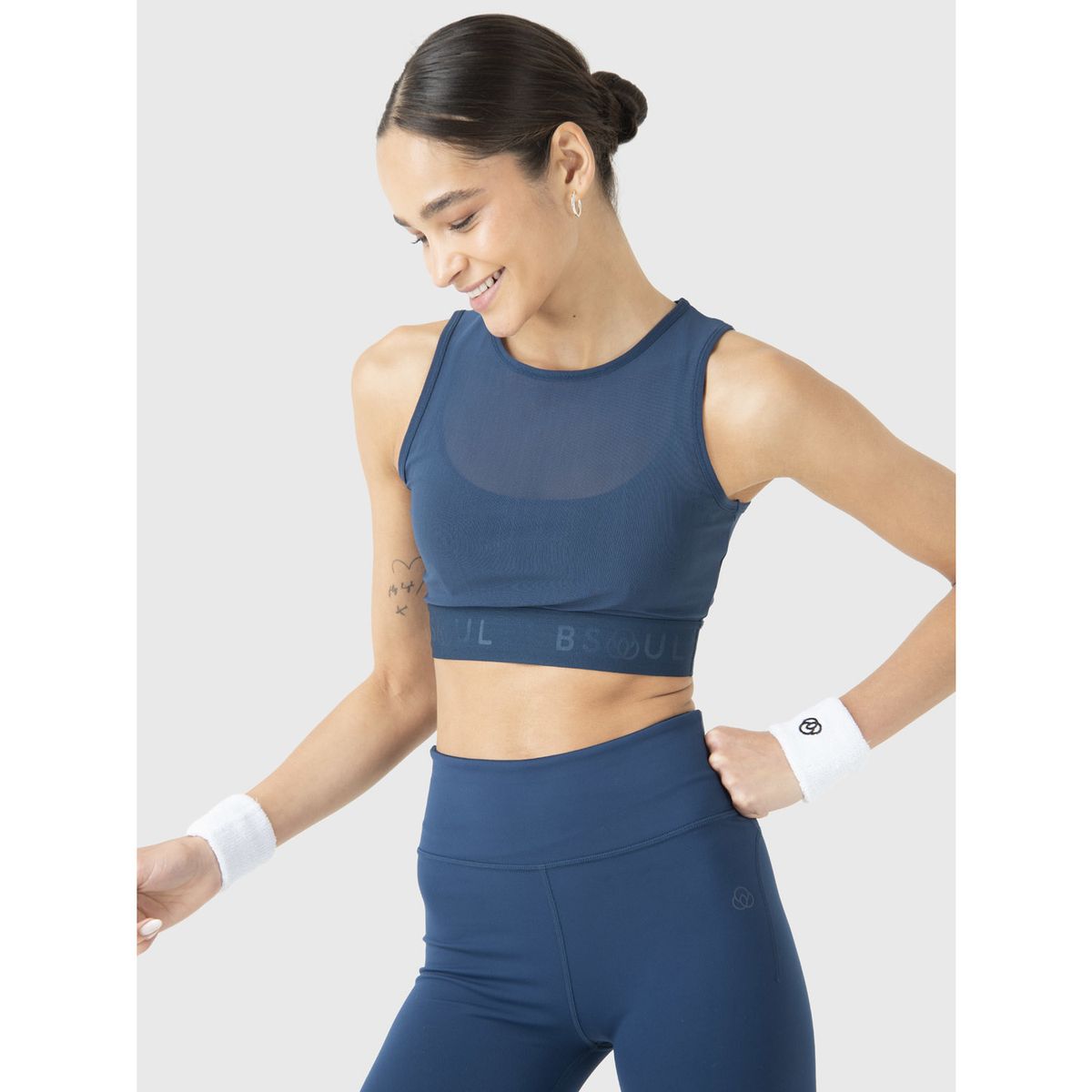BSOUL - Peto Deportivo Mujer Cropped Vest Azul BSOUL