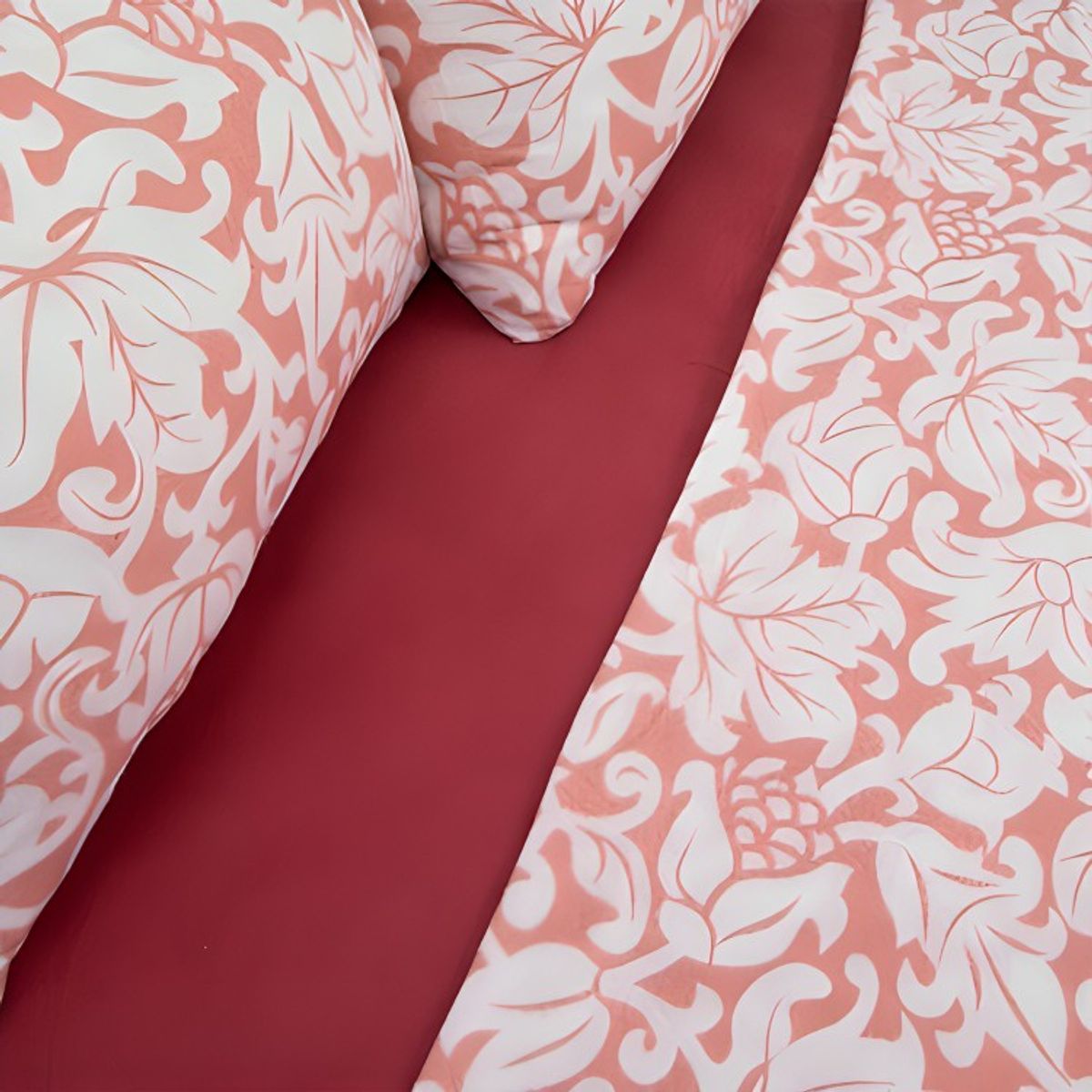 DORAL - Sábanas Polar Composé 1,5 Plazas / Hojas Coral Blanco – Doral