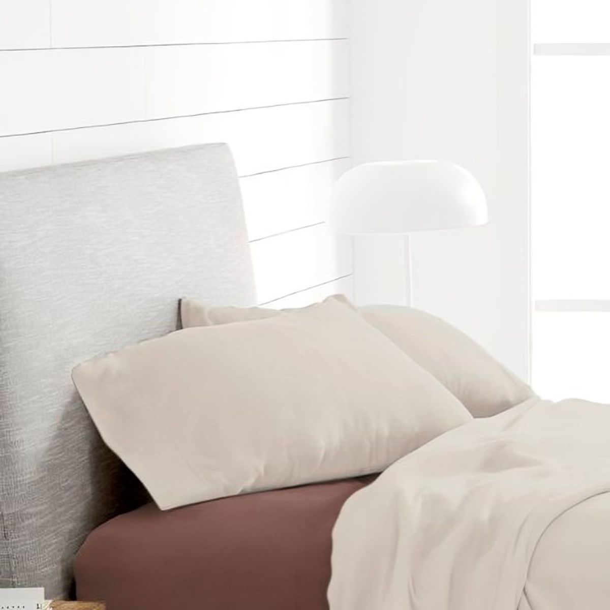 DORAL - Sábanas Polar Lisa Composé 2 Plazas / Crudo-Cafe – Doral