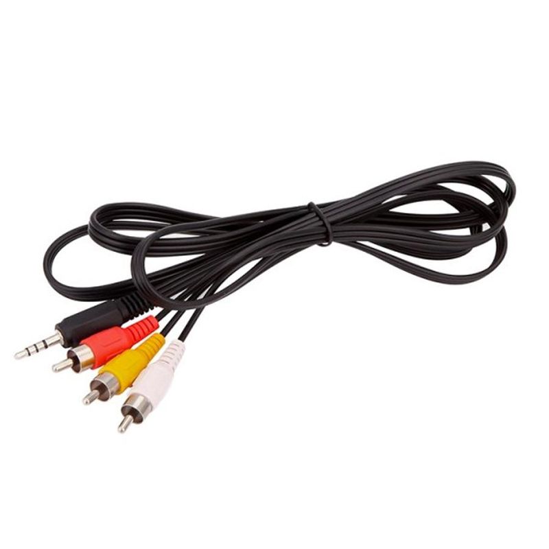 IRT - Cable Aux Macho 3 Rca Macho 3 Mts  Irt Fx - Negro