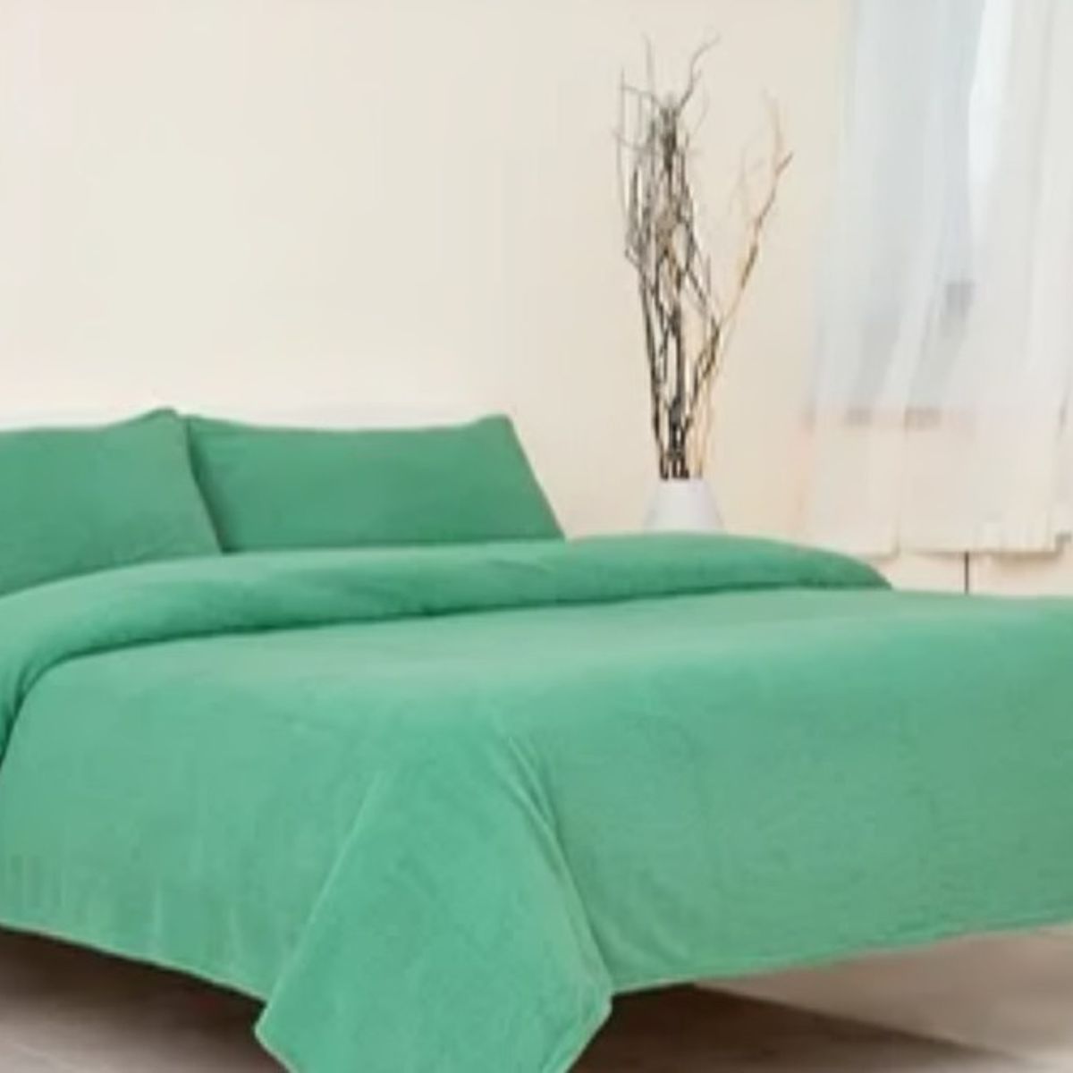 DORAL - Sábanas Chiporro Lisa 1,5 Plazas / Verde– Doral