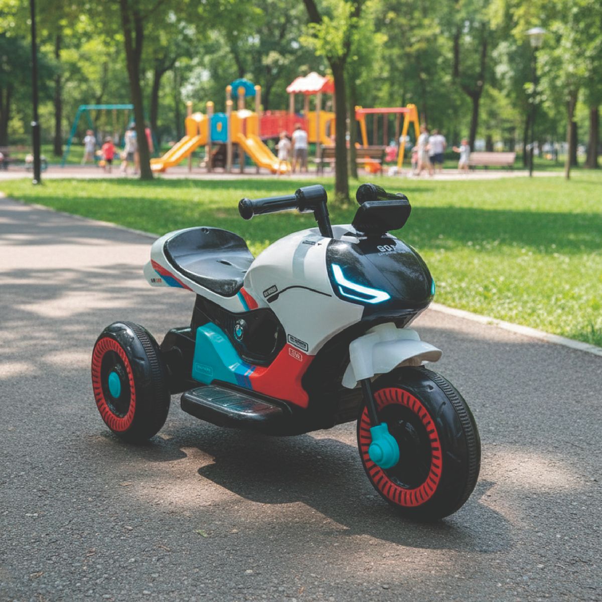 MUNDO ONLINE - Moto Electrica Niño a Bateria Nitro Frace CF Blanca