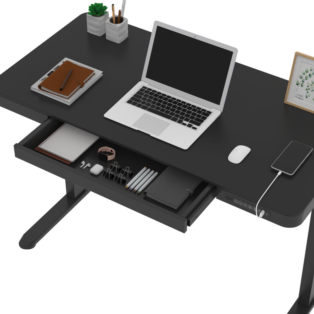 UPLIFT - Escritorio Eléctrico Regulable Smart UpLift 120x60cm Negro