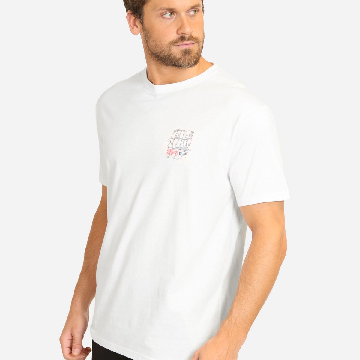 RIP CURL - Polera MC By Borre Blanco Hombre Rip Curl - Blanco