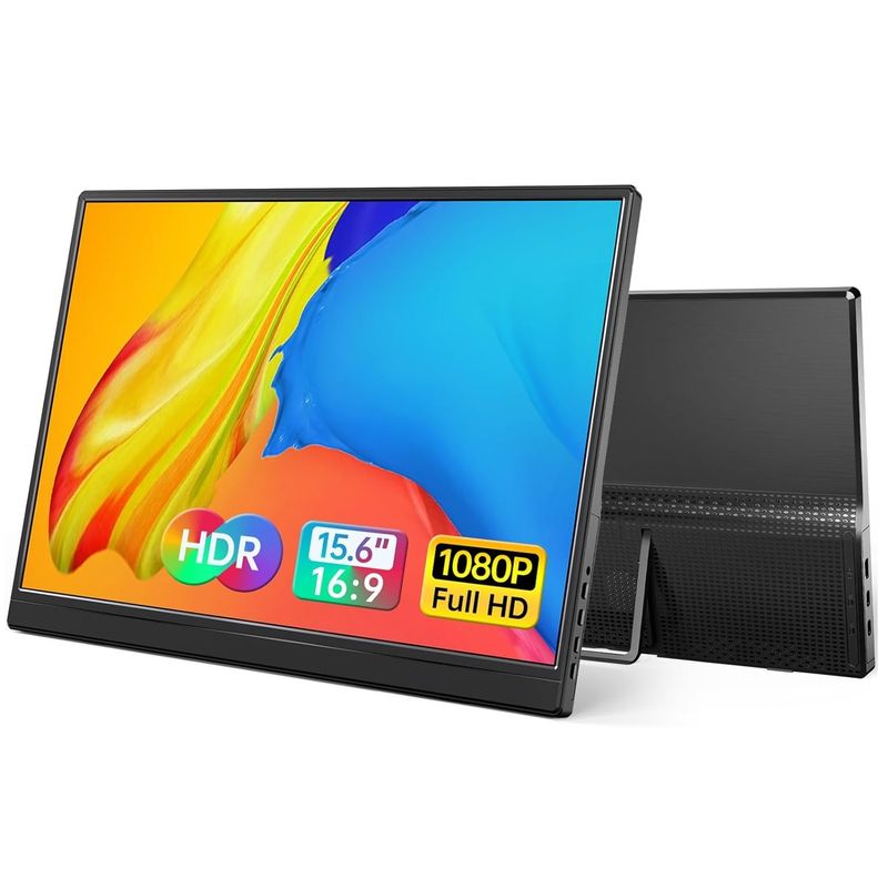GENERICO - Monitor Portátil YXK 156 Full HD 1080p USB-C HDMI