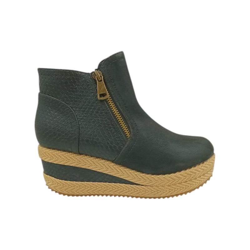 HERIEL - Zapato Panchita Negra Plataforma