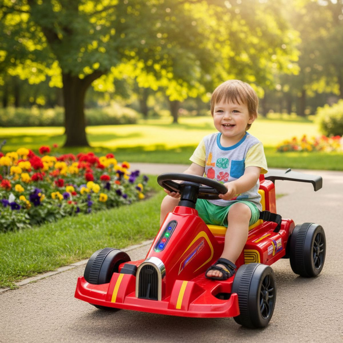 MUNDO ONLINE - Auto Electrico Niño Deportivo Karting Formula 1 Con Sonido