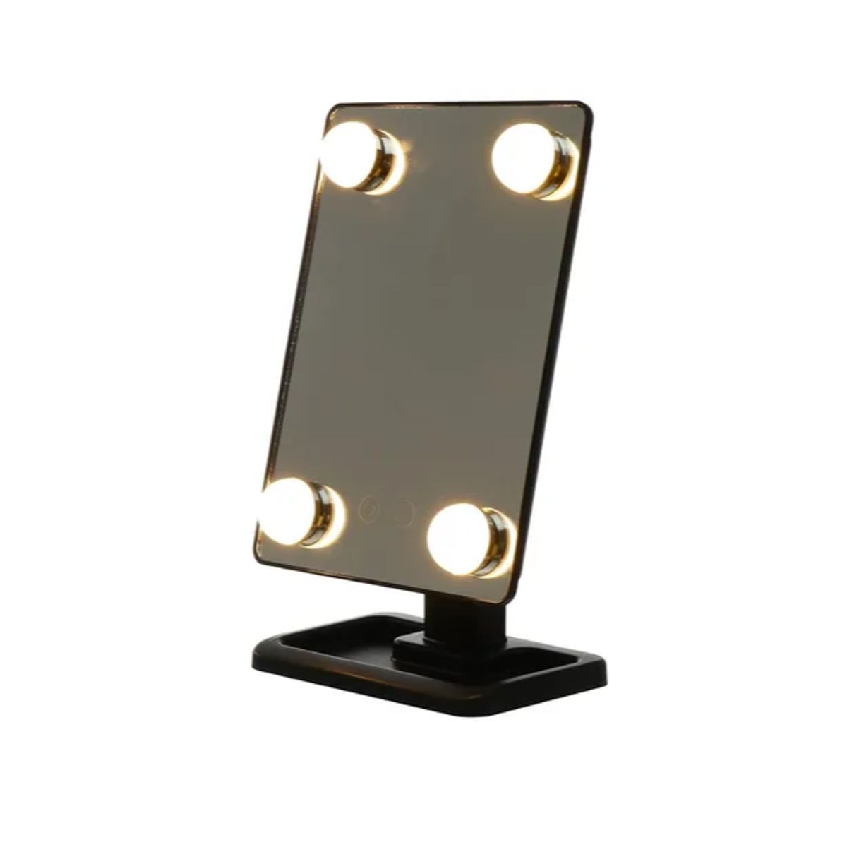 GENERICO - Espejo De Maquillaje Giratorio 4 Bombillas 24 Led Táctil