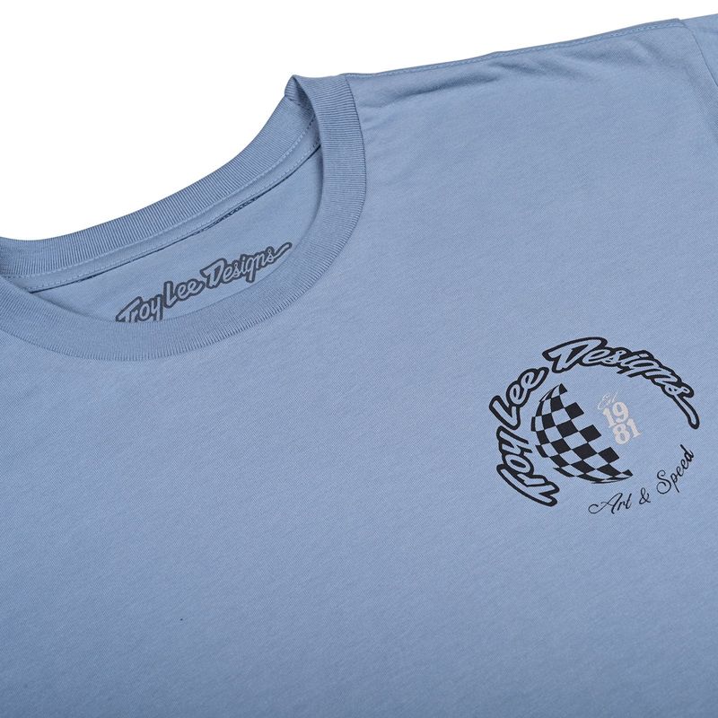 TROY LEE DESIGNS - POLERA DEPORTIVA TROY LEE WORLDWIDE DUSTY BLUE