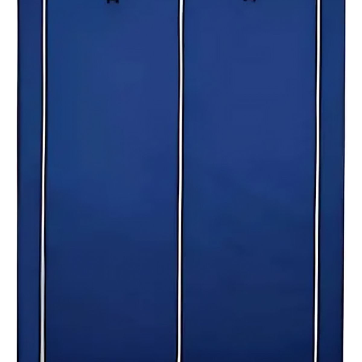 SIRENA - Ropero azul portátil de tela 30×45×75 cm con estructura metálica