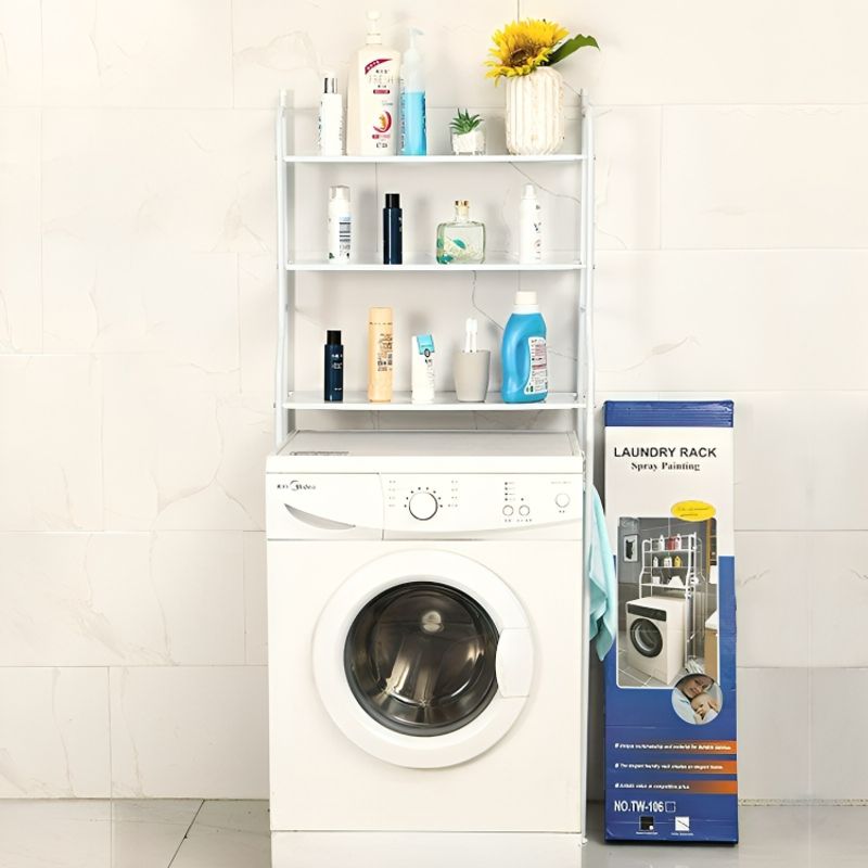 SIRENA - Rack organizador para lavadora o baño estructura metálica ajustable