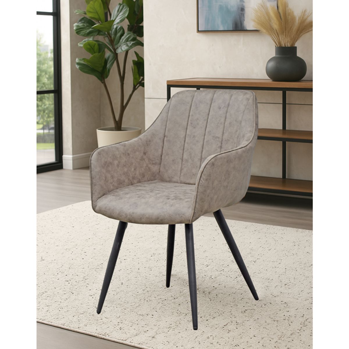 MSA MUEBLES SANTA ANA - Pack 2 Sillas Comedor Cognac