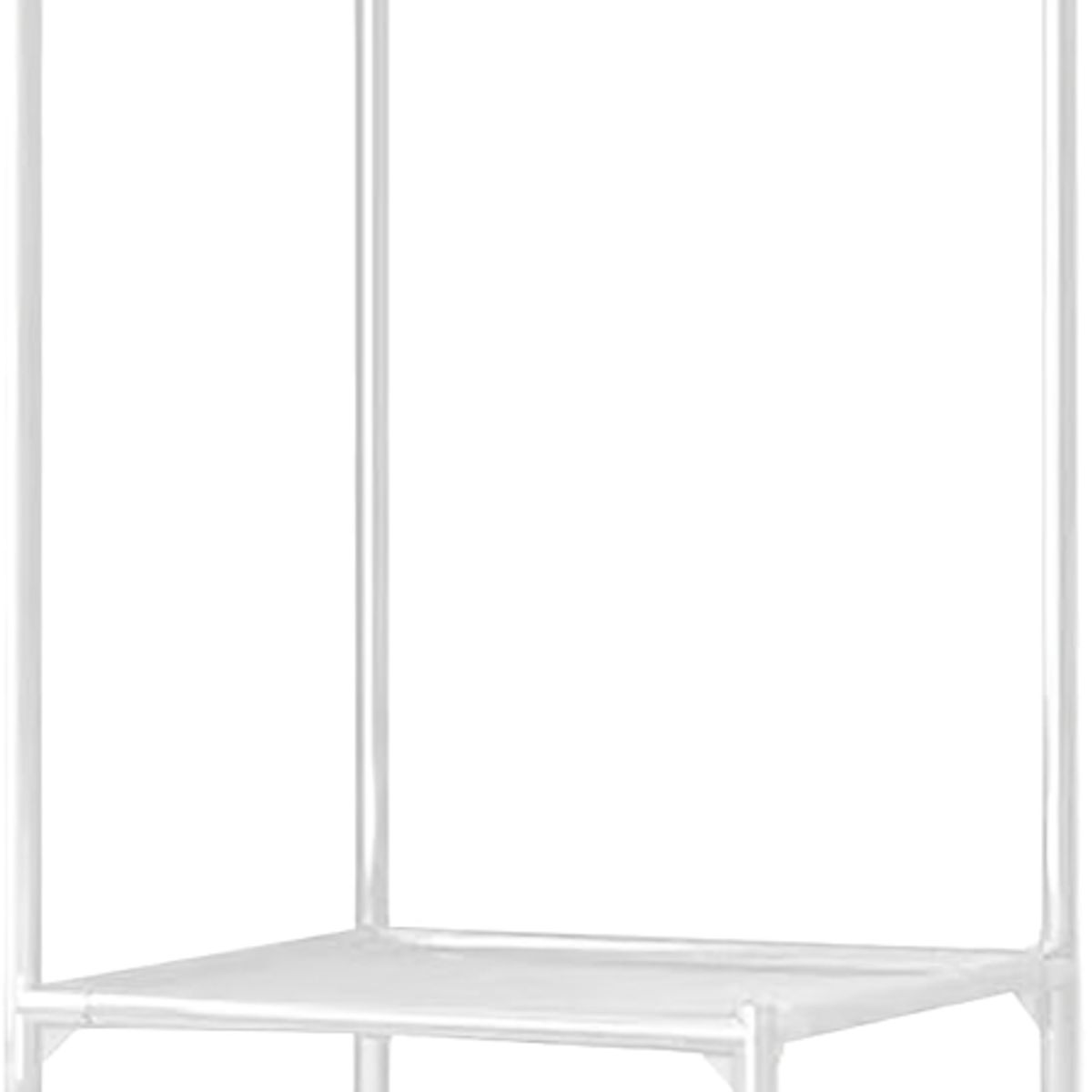 SIRENA - Perchero organizador de ropa y zapatos blanco de 188 cm de altura