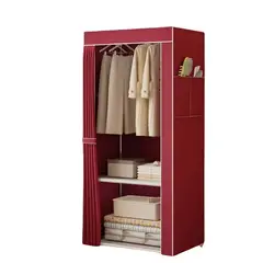 SIRENA - Ropero closet color burdeo amplio resistente