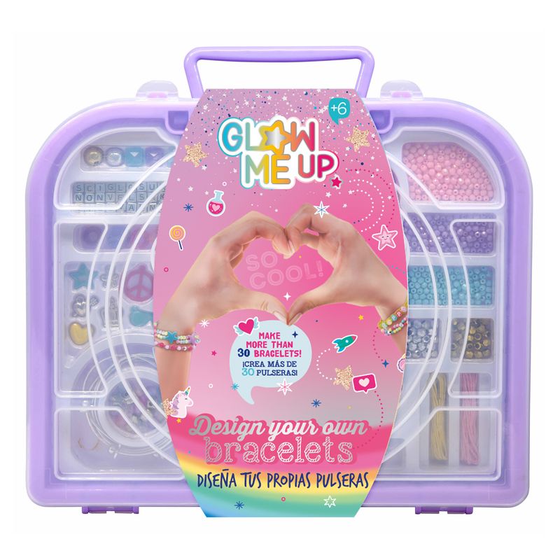 GLOW ME UP - Juguete Estuche Creativo para hacer pulseras