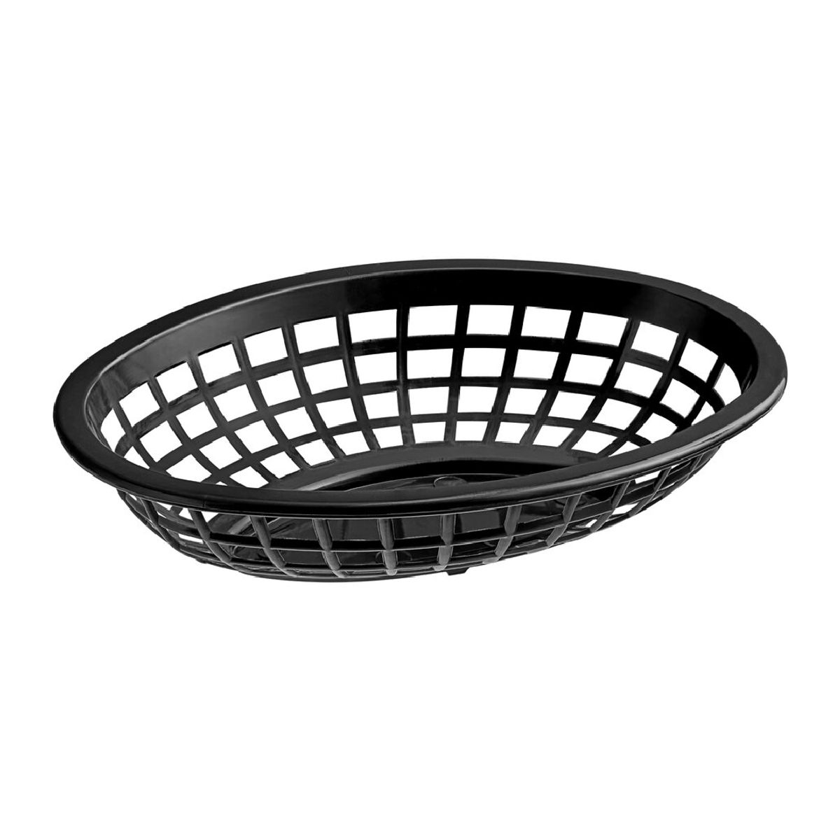GENERICO - CANASTO POLIETILENO NEGRO OVAL 30X22XH45 CM