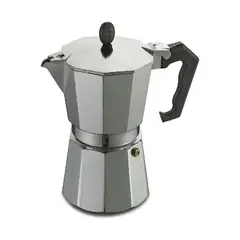 GENERICO - Cafetera Italiana Aluminio Expreso 9 Tazas Acero inoxidable