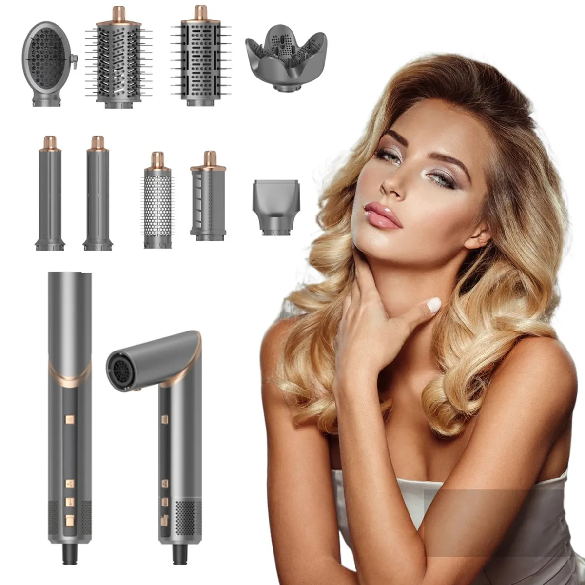 ONLYOU - Secador de pelo 9 en 1 Profesional salón de belleza ONLYOU WT-643-1