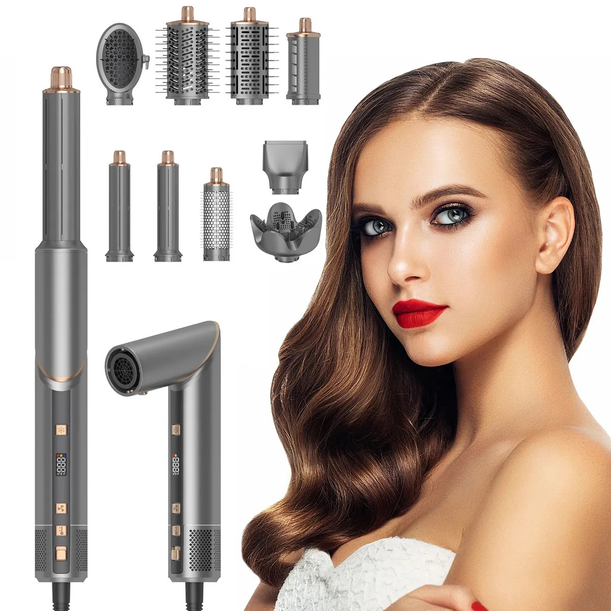 ONLYOU - Secador de pelo 9 en 1 Profesional salón de belleza ONLYOU WT-643-1