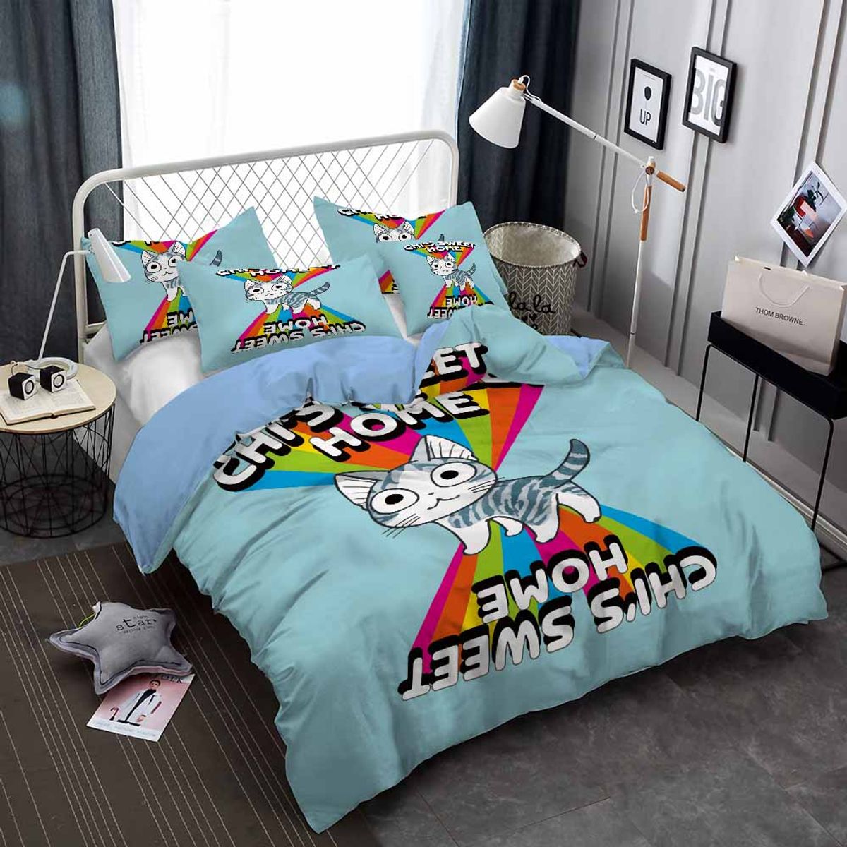 GENERICO - Juego de sábanas CATLOVER 1,5 PLAZAS