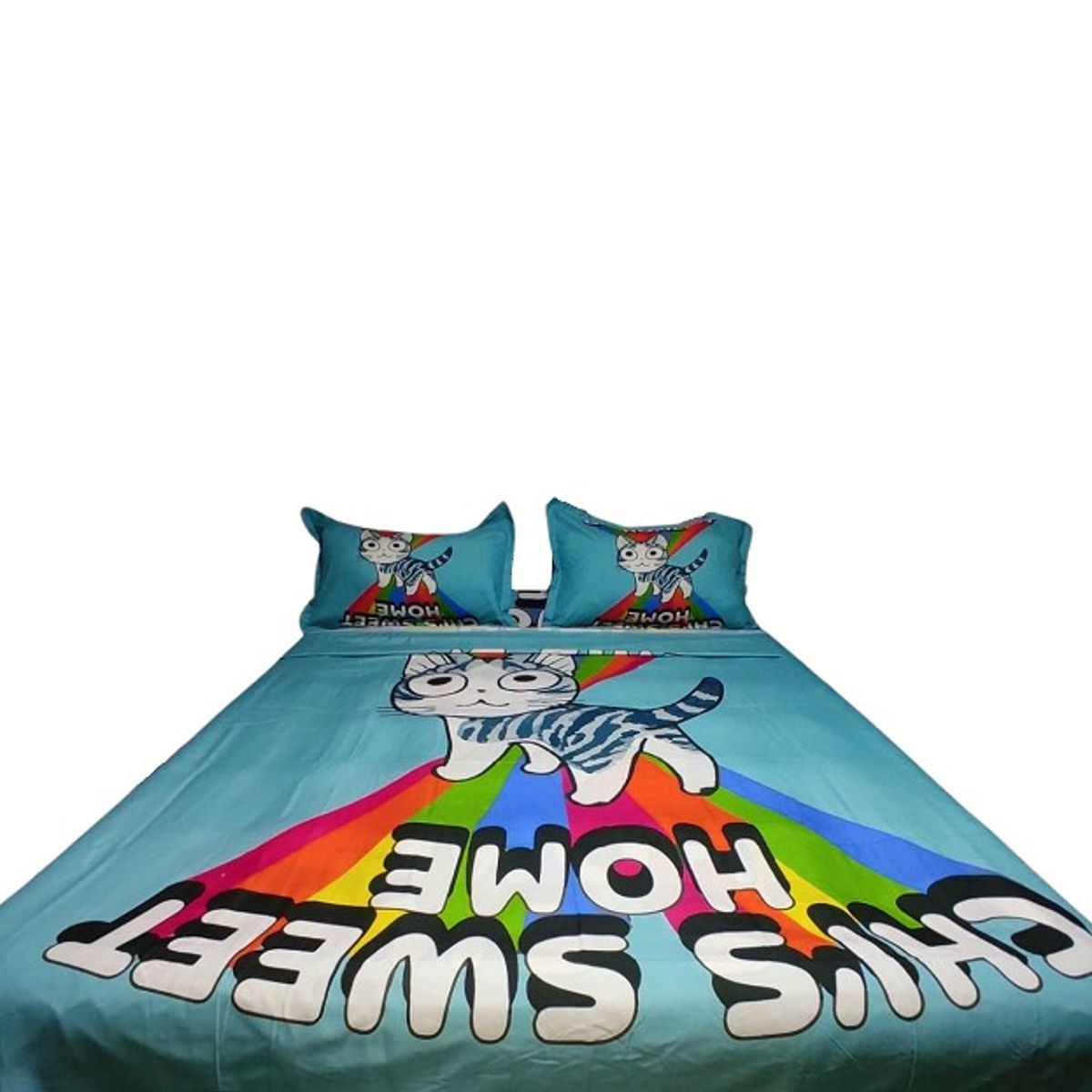 GENERICO - Juego de sábanas CATLOVER 1,5 PLAZAS