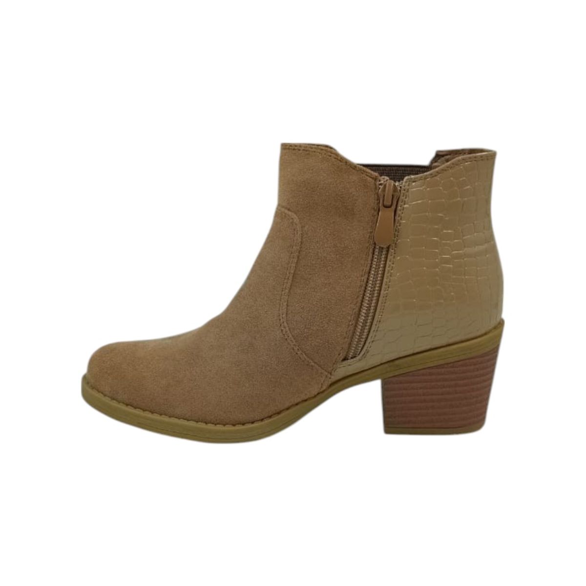 HERIEL - Botín Khaki Taco Mujer