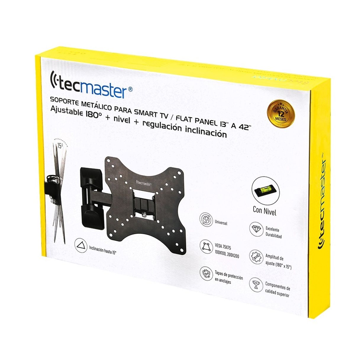 TECMASTER - Soporte Para Tv Brazo Universal Movil Articulado 13 A 42
